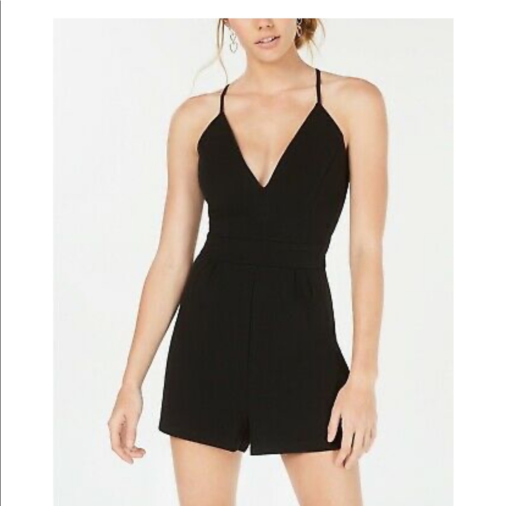 NWT Emerald Sundae lace black romper